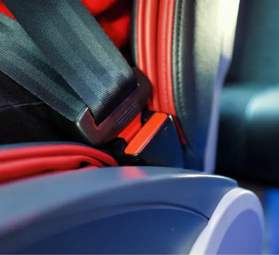 Seat belt secured