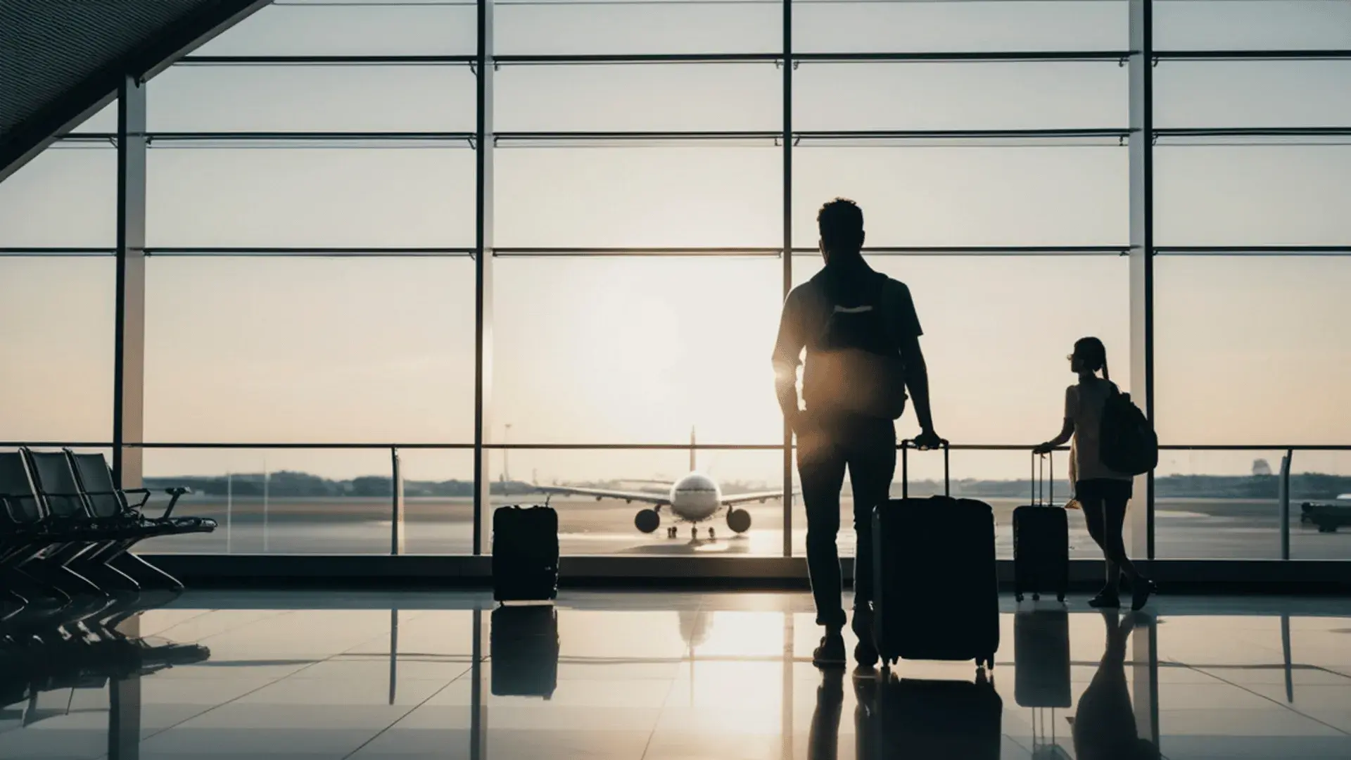 Airport sunset